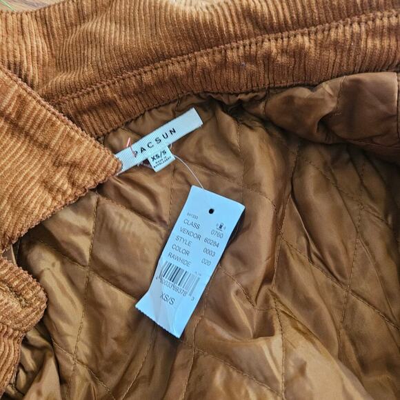 PacSun Brown Corduroy Shacket  Size XS/S - Picture 3 of 7